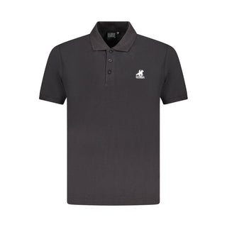 Black Cotton Mens Polo Shirt