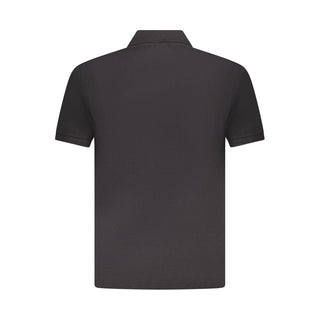 Black Cotton Mens Polo Shirt
