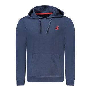 Blue Cotton Men's Hoodie