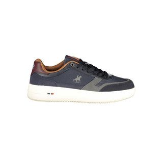 Blaue Herren-Sneaker aus Polyurethan