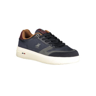 Blaue Herren-Sneaker aus Polyurethan