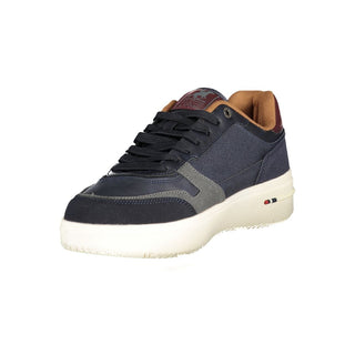 Blaue Herren-Sneaker aus Polyurethan