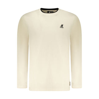 Beige Cotton Men T-Shirt