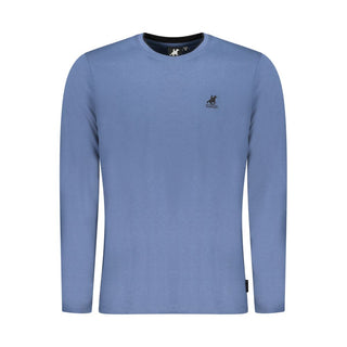 Blu Cotton Men T-Shirt