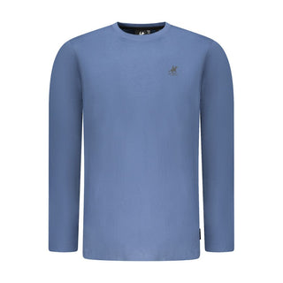 Blue Cotton Men's T-Shirt