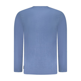 Blue Cotton Men's T-Shirt