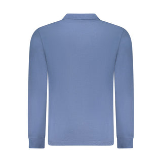 Blue Cotton Men's Polo Shirt