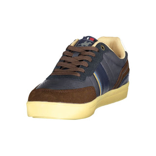 Blaue Herren-Sneaker aus Polyurethan