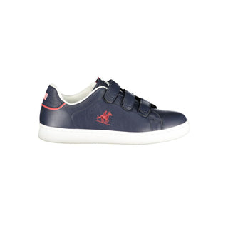 Blue Polyurethane Men's Sneaker