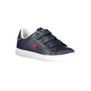 Blue Polyurethane Men's Sneaker