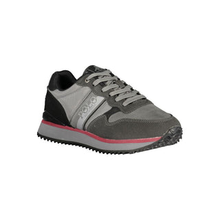 Grigio Polyurethane Men Sneaker