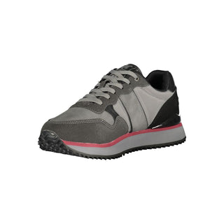 Grigio Polyurethane Men Sneaker