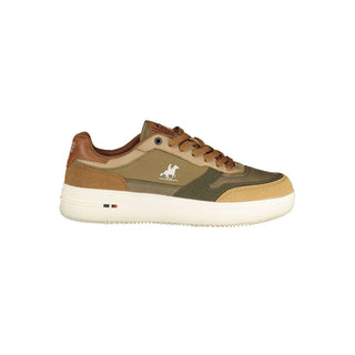 Beiger Polyurethan-Sneaker für Herren