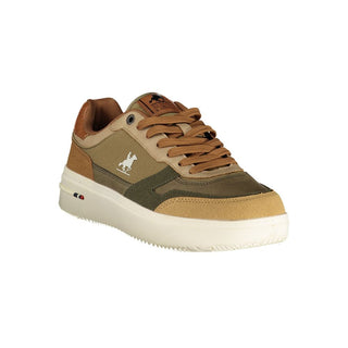 Beiger Polyurethan-Sneaker für Herren