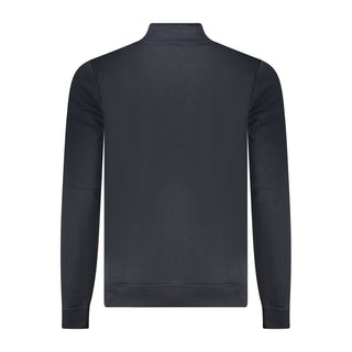 Blue Polyester Men Sweatshirt