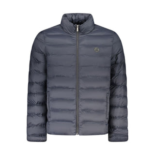 Blaue Polyester-Herrenjacke
