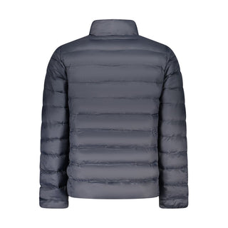 Blaue Polyester-Herrenjacke