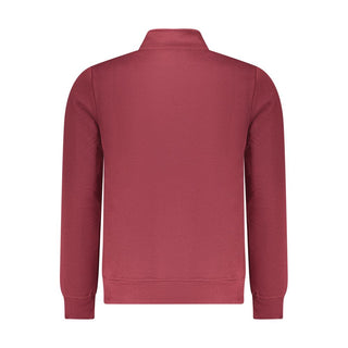 Red Polyester Mens Sweatshirt