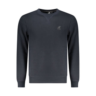 Blue Polyester Men Sweatshirt