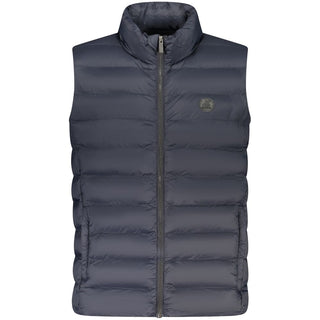 Blu Polyester Men's Jacket