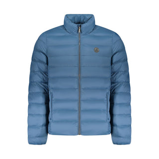 Blu Polyester Men's Jacket