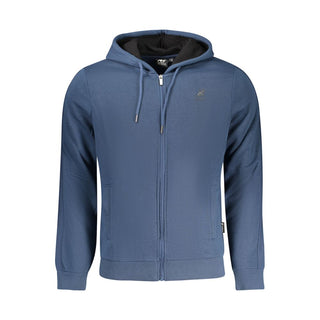 Blue Cotton Men's Hoodie