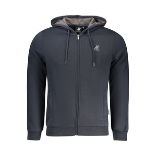 Blue Cotton Men's Hoodie