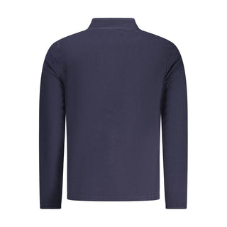 Blue Polyester Men's Sweatshirt
