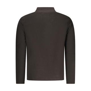 Sudadera negra de poliéster para hombre