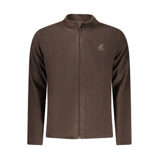 Marrone Polyester Men Sweatshirt