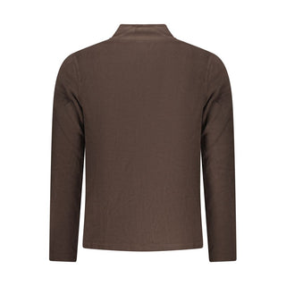 Marrone Polyester Men Sweatshirt
