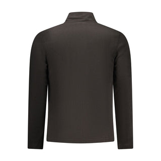 Black Polyester Mens Sweatshirt