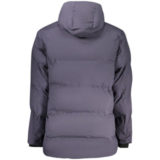 Blaue Herrenjacke aus Polyester