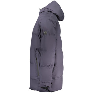 Blaue Herrenjacke aus Polyester