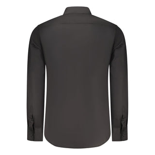 Black Cotton Mens Shirt