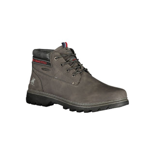 Grigio Polyurethane Men Ankle Boot
