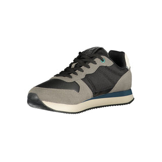 Zapatilla deportiva negra de poliuretano para hombre