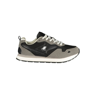 Schwarzer Polyurethan-Herren-Sneaker