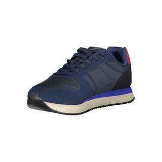 Zapatilla deportiva azul de poliuretano para hombre