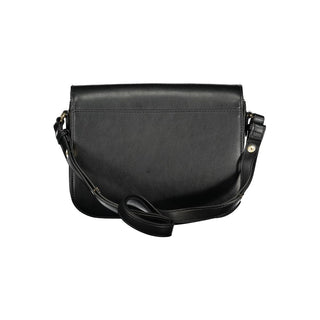 Bolso negro de poliuretano para mujer