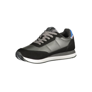 Schwarzer Polyurethan-Herren-Sneaker