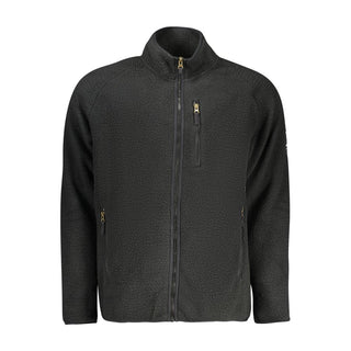 Black Polyester Men's Sweatshirt