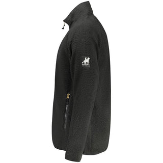 Black Polyester Men's Sweatshirt