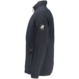 Blu Polyester Men Sweatshirt