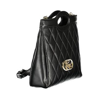 Nero Polyurethane Women Handbag