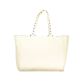 Beige Polyurethane Women's Shoulder Bag