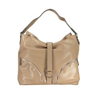 Braune Damenhandtasche aus Polyurethan