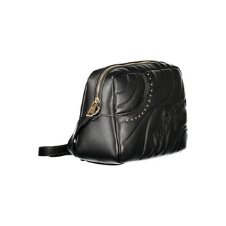 Schwarze Damenhandtasche aus Polyurethan