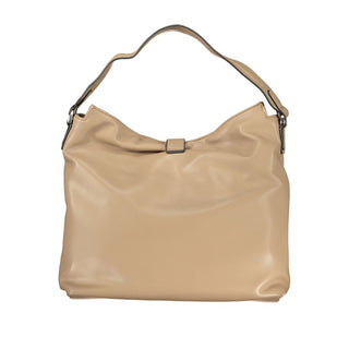 Braune Damenhandtasche aus Polyurethan