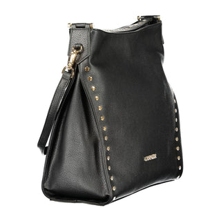 Nero Polyurethan Damen-Schultertasche